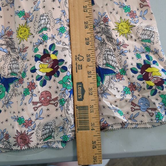 Zadig and Voltaire - Remus Tattoo Dress - Beige silk small - Picture 4 of 6